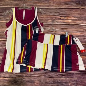 NEW WITH TAGS FILA Two Piece Tennis / Pickle Ball Outfit